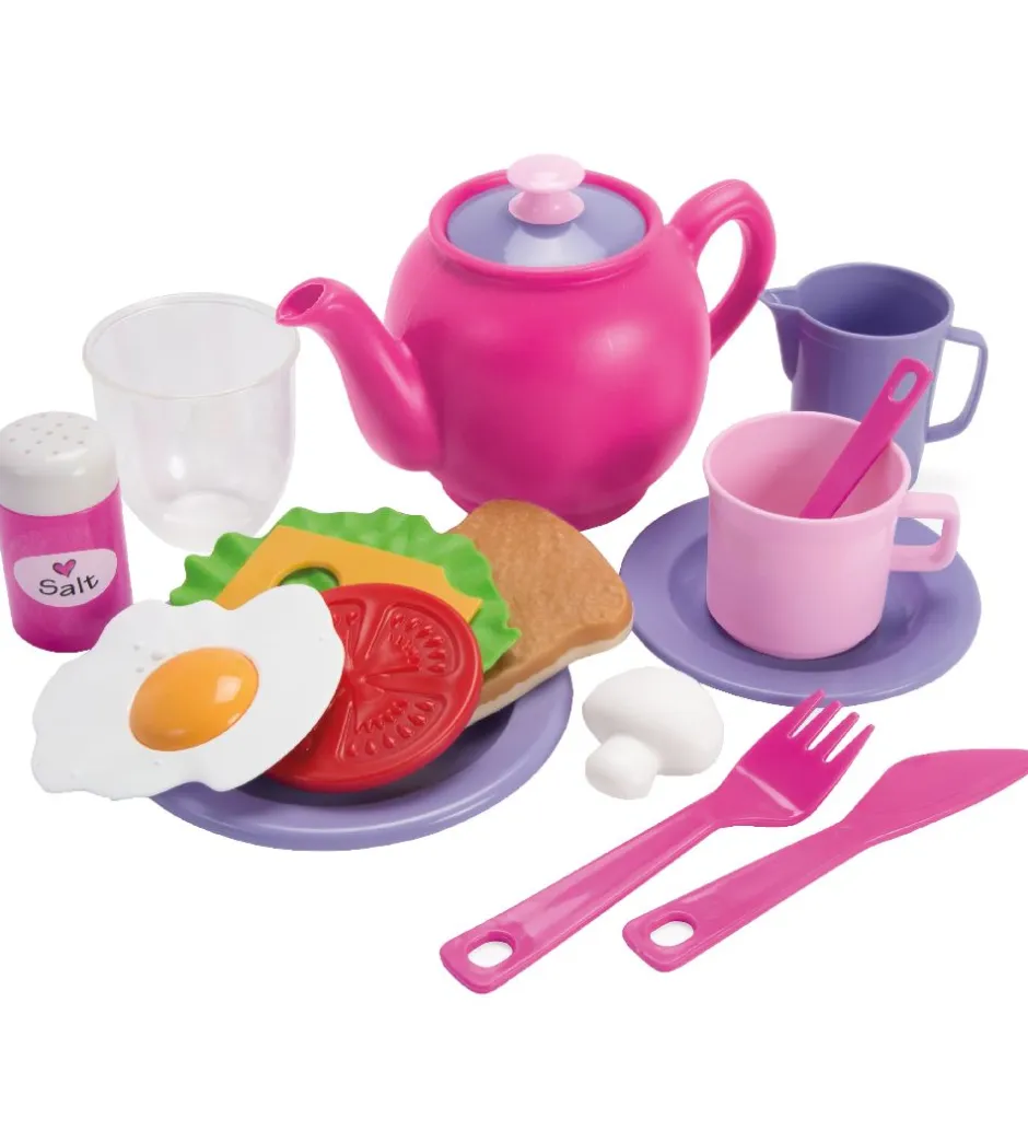 Legemad|Legekøkken Og Legemøbel*Dantoy Frokostsæt - My Little Princess - 18 Dele