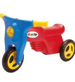 Løbecykler*Dantoy Motorcykel m. Plastikhjul - 58,5 cm - Rød/Blå/Gul
