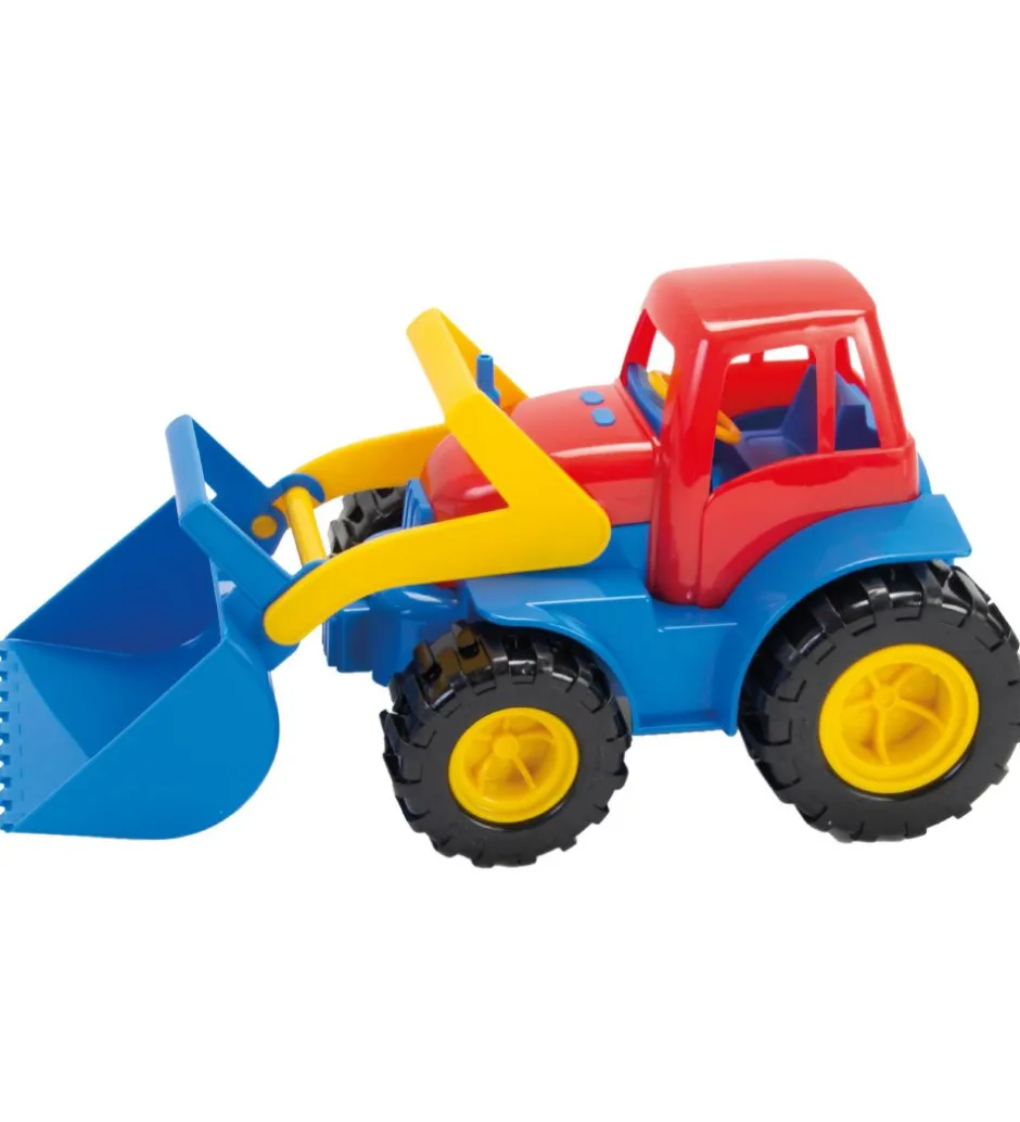 Traktorer*Dantoy Traktor m. Grab - 30 cm - Rød/Blå