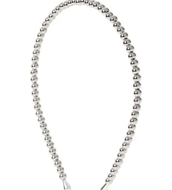 DAY ET Hårbøjle - Beaded Chrome Slim Hair - Silver