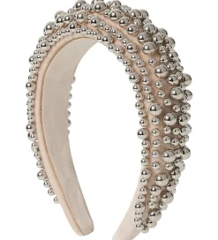 Hårpynt*DAY ET Hårbøjle - Beaded Chrome Hair Band - Silver