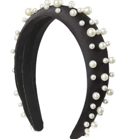 Hårbøjler*DAY ET Hårbøjle - Pearl Bead Hari Band - Black