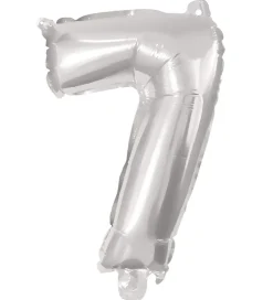 Festartikler*Decorata Party Foileballon - 95 cm - No 7 - Sølv