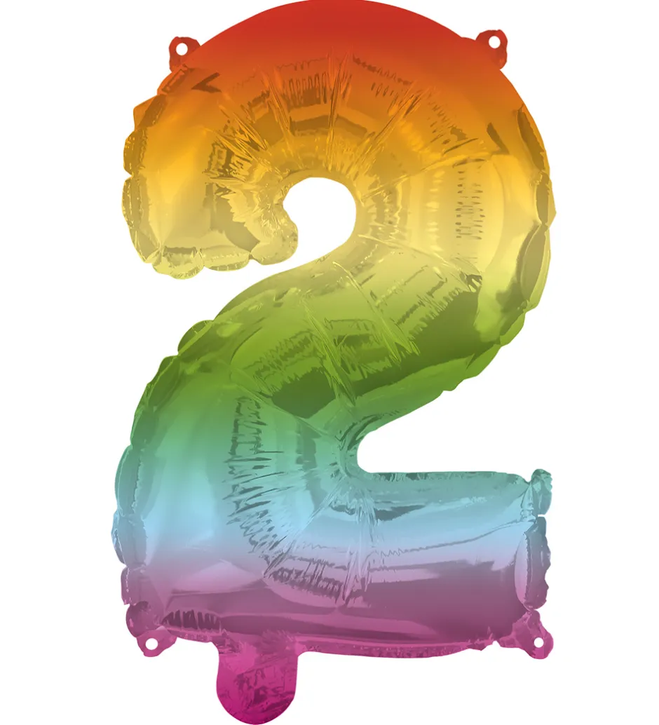 Festartikler*Decorata Party Foileballon - 95 cm - No 2 - Rainbow