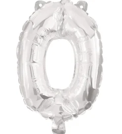 Festartikler*Decorata Party Foileballon - 95 cm - No 0 - Sølv