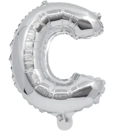 Festartikler*Decorata Party Foileballon - 31 cm - C - Sølv