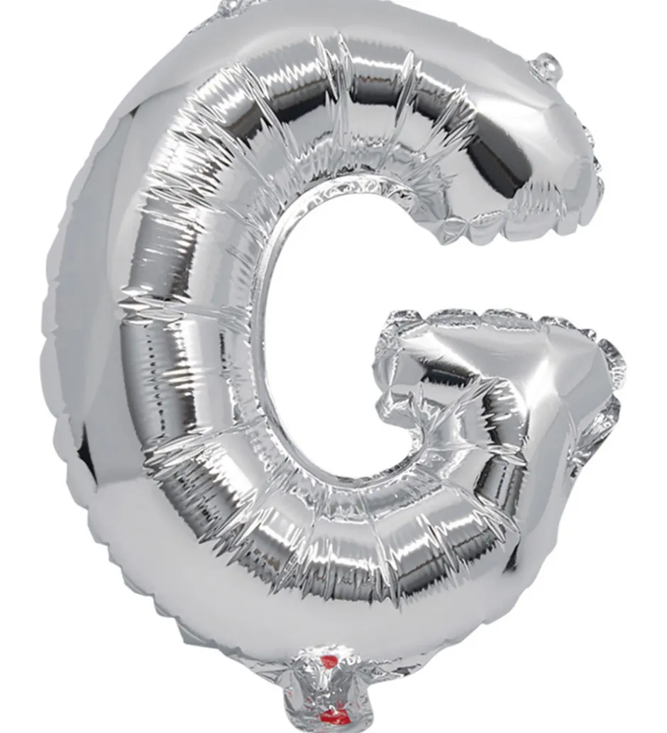 Festartikler*Decorata Party Foileballon - 33 cm - G - Sølv