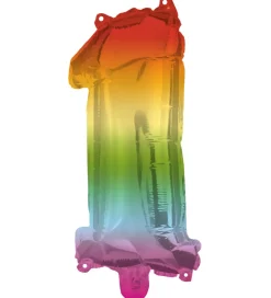 Festartikler*Decorata Party Foileballon - 95 cm - No 1 - Rainbow