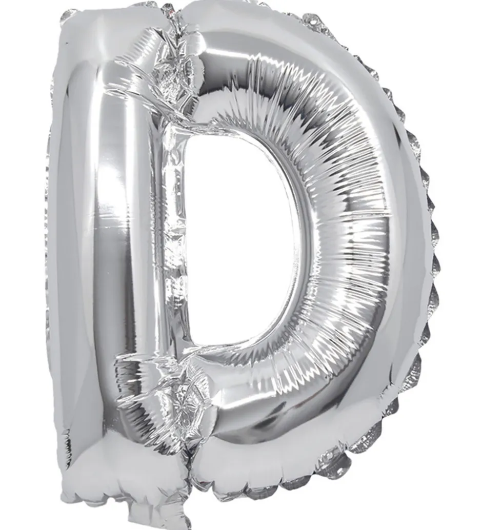 Festartikler*Decorata Party Foileballon - 32 cm - D - Sølv