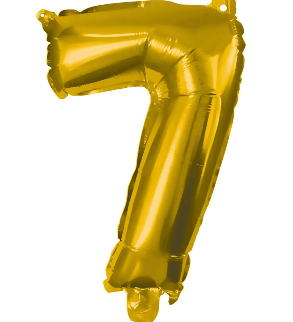 Festartikler*Decorata Party Foileballon - 85 cm - No 7 - Guld