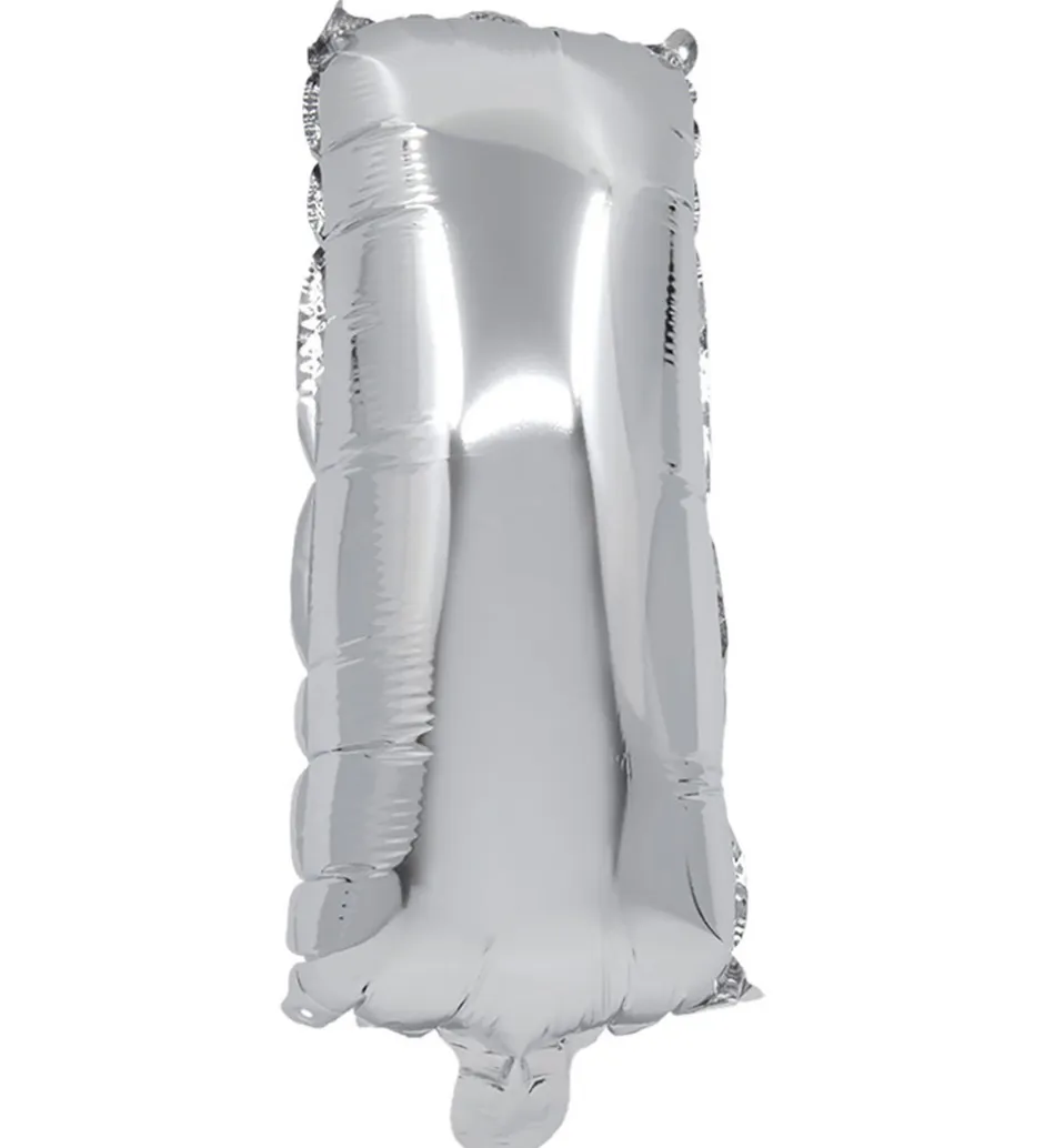 Festartikler*Decorata Party Foileballon - 33 cm - I - Sølv