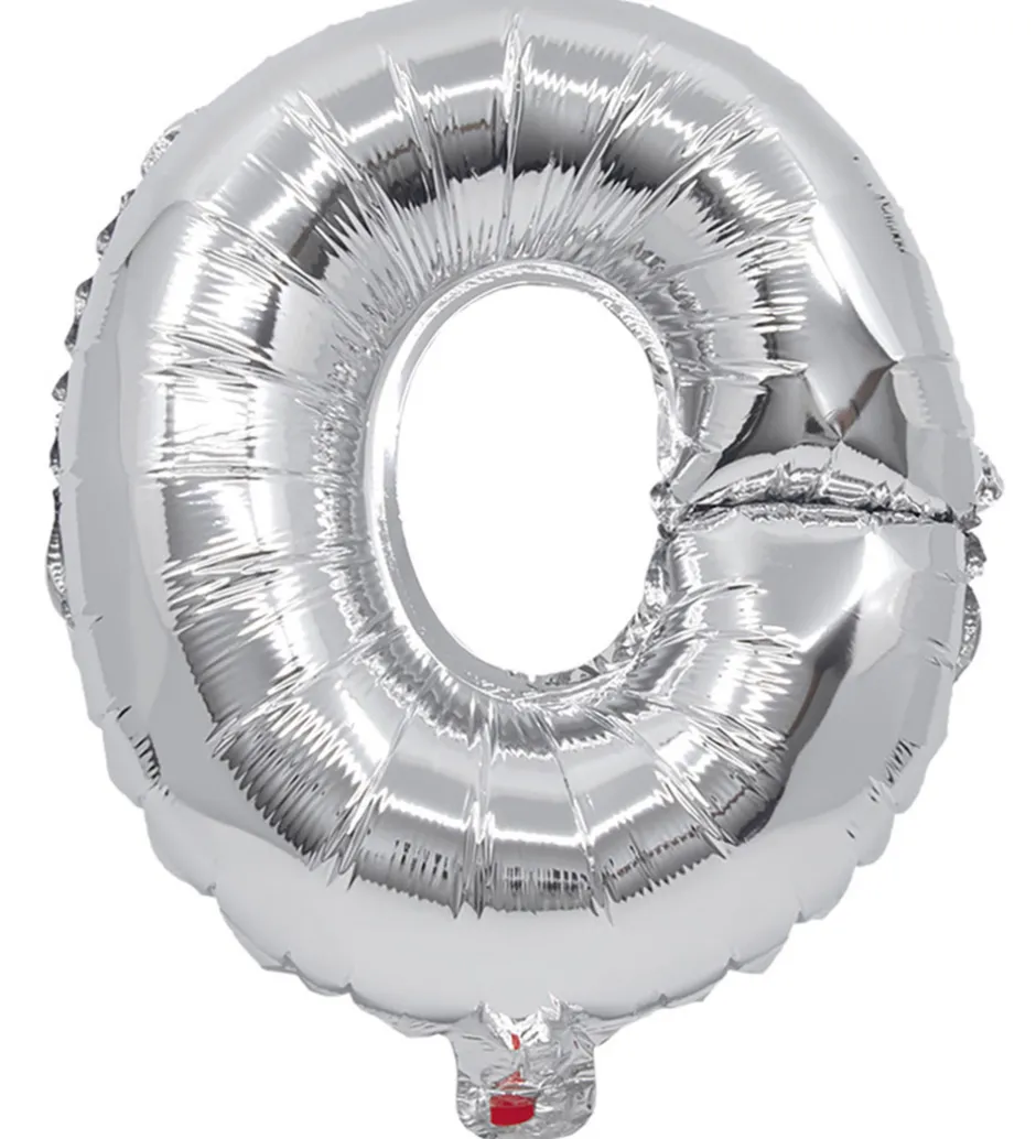 Decorata Party Foileballon - 32 cm - O - Sølv
