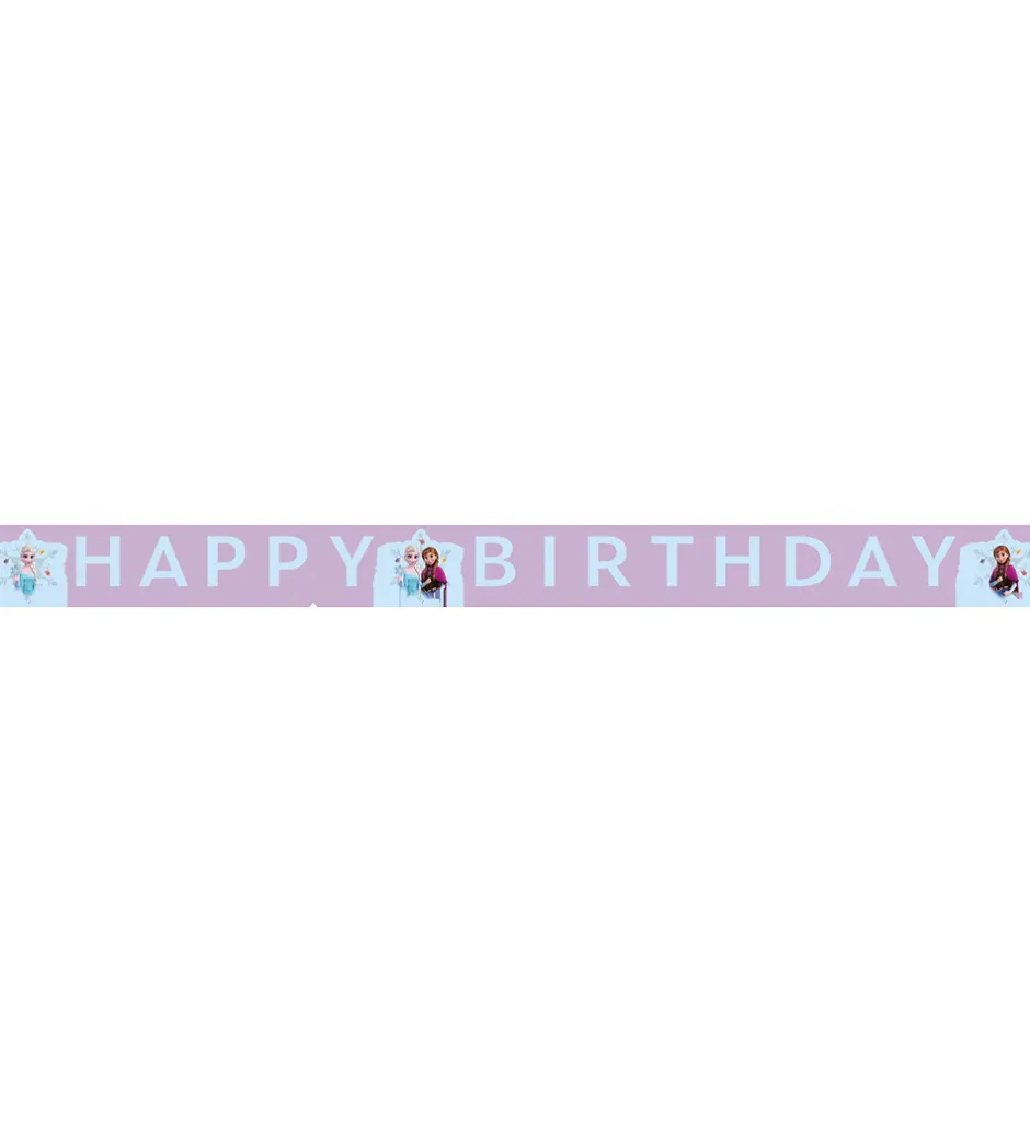 Festartikler*Decorata Party Happy Birthday Banner - Frozen Idyllic Wonder
