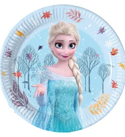 Festartikler*Decorata Party Paptallerkner - 8-pak - 19,5 cm - Frozen Idyllic