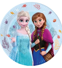 Festartikler*Decorata Party Paptallerkner - 8-pak - 23 cm - Frozen Idyllic Wo