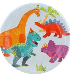 Festartikler*Decorata Party Paptallerkner - 8-pak - 23 cm - Dino Party