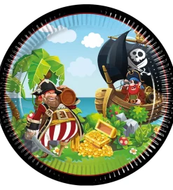 Tallerkener*Decorata Party Paptallerkner - 8-pak - 23 cm - Island Pirates