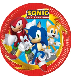 Tallerkener*Decorata Party Paptallerkner - 8-pak - 23 cm - Sonic Speed