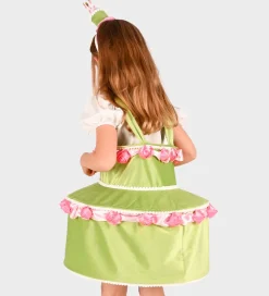 Halloween*Den Goda Fen Udklædning - Dress Cake w Diadem - Green