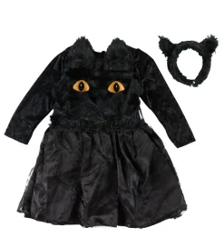 Halloween*Den Goda Fen Udklædning - Sort Kattekjole - Sort