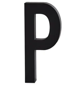 Design Letters Alubogstav - P - Sort