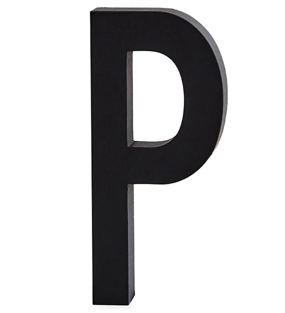 Design Letters Alubogstav - P - Sort