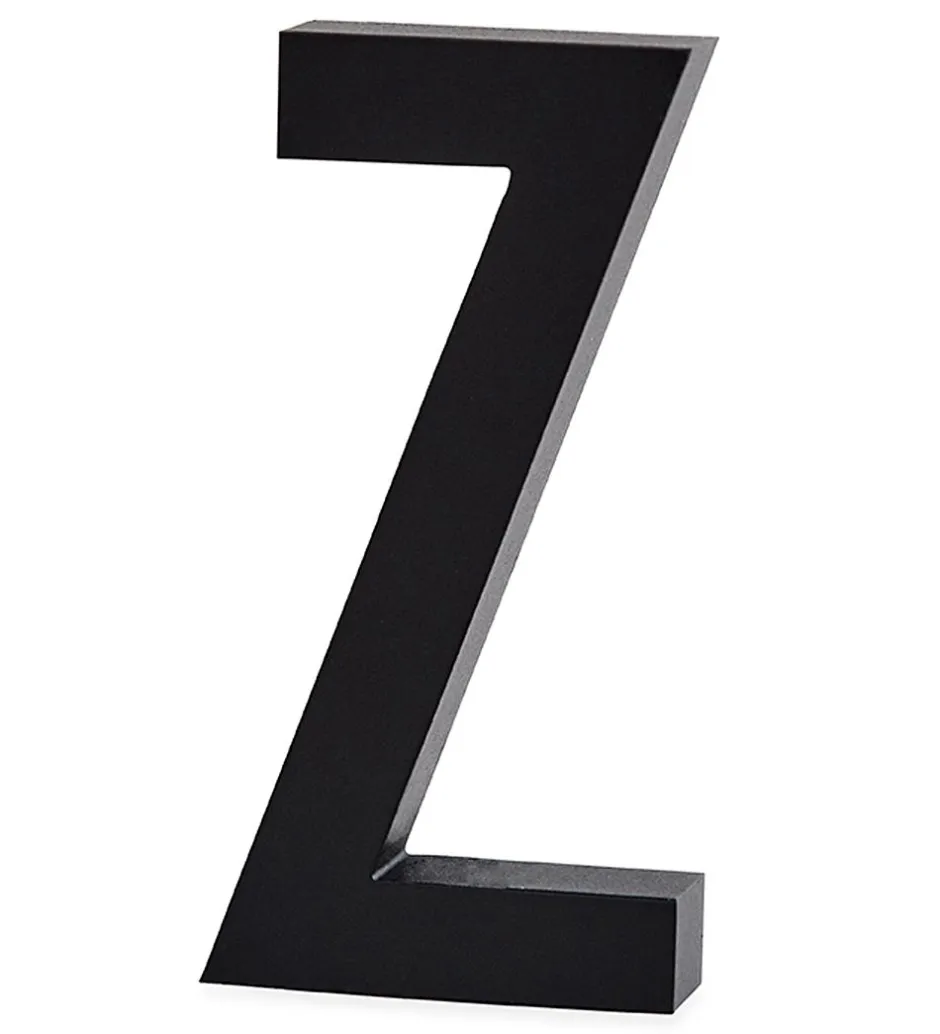 Bogstaver*Design Letters Alubogstav - Z - Sort