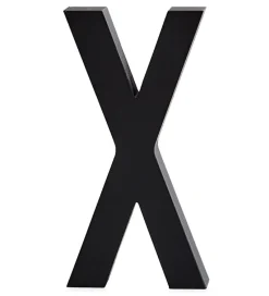 Design Letters Alubogstav - X - Sort