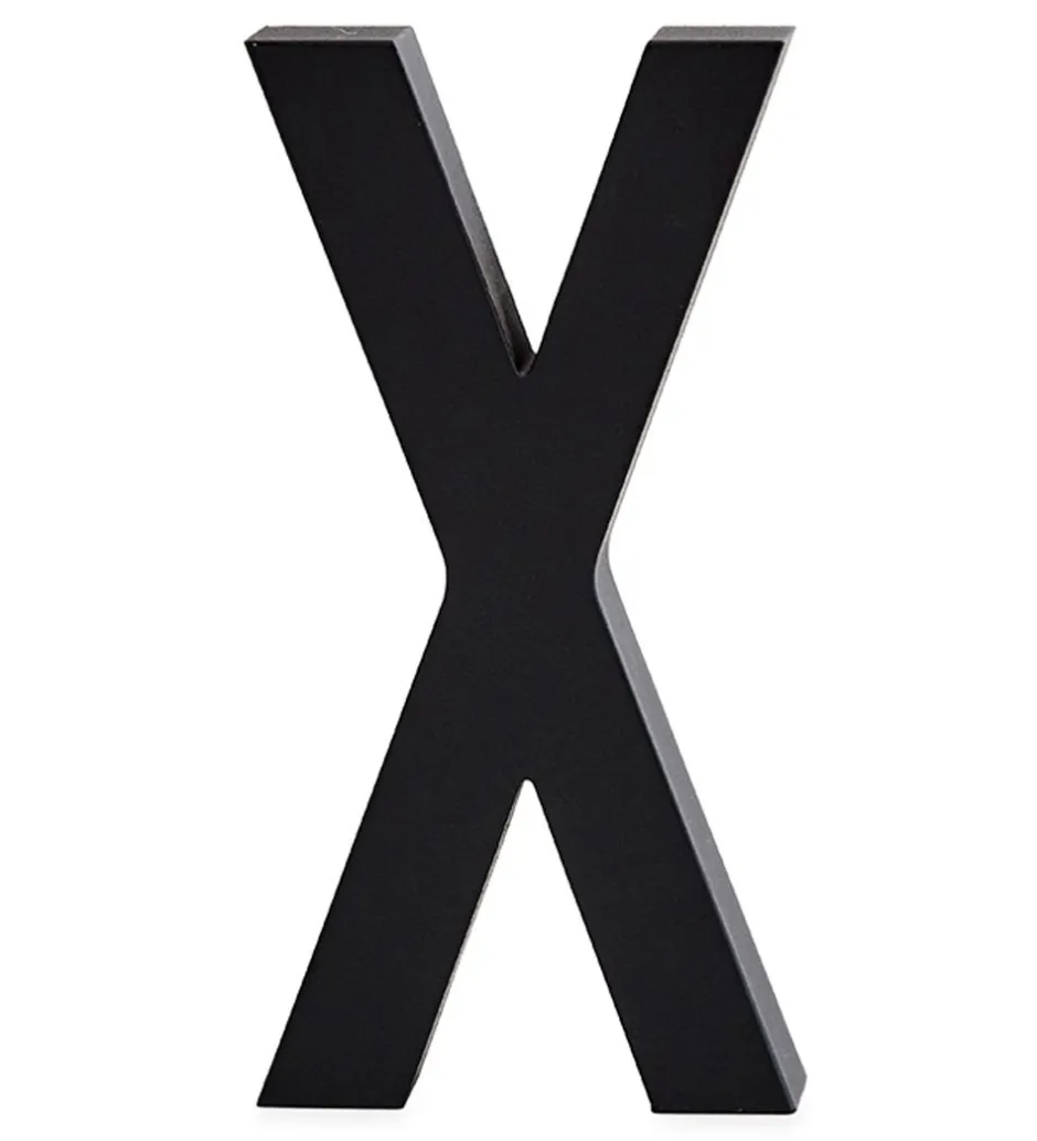 Design Letters Alubogstav - X - Sort