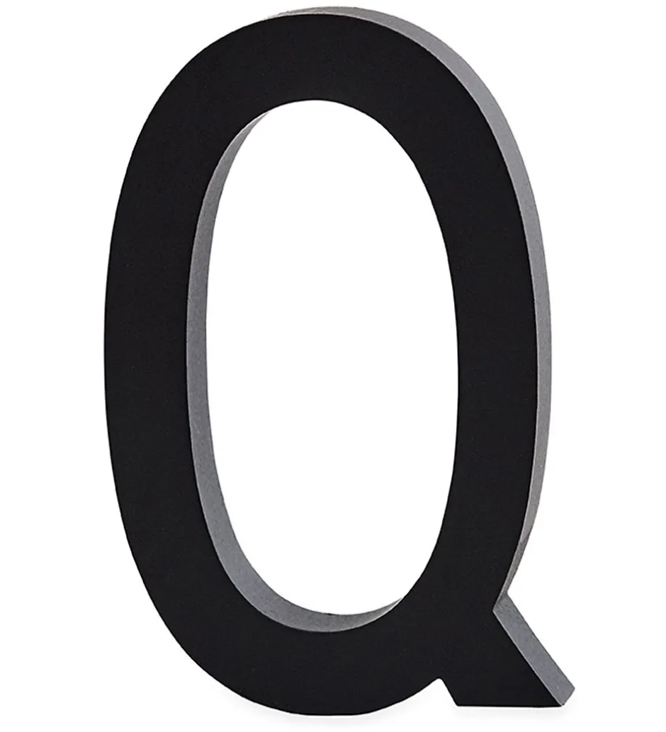 Bogstaver*Design Letters Alubogstav - Q - Sort