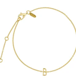 Smykker*Design Letters Armbånd - B - 18K Guldbelagt