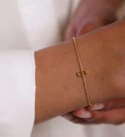 Smykker*Design Letters Armbånd - B - 18K Guldbelagt