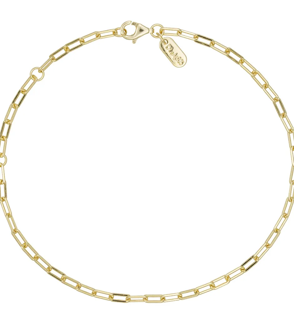 Smykker*Design Letters Armbånd - Chunky Square - Small - 18K Guldbelagt