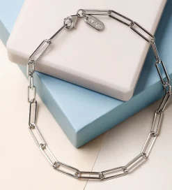 Smykker*Design Letters Armbånd - Chunky Square - Large - Sølv