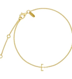 Smykker*Design Letters Armbånd - E - 18K Guldbelagt