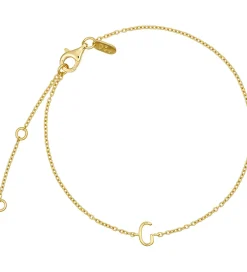 Smykker*Design Letters Armbånd - G - 18K Guldbelagt
