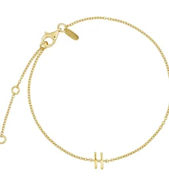 Smykker*Design Letters Armbånd - H - 18K Guldbelagt