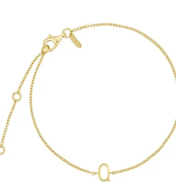 Smykker*Design Letters Armbånd - Q - 18K Guldbelagt