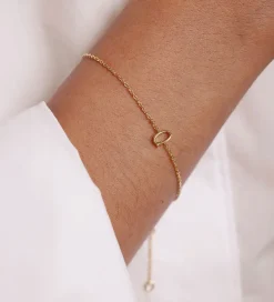 Smykker*Design Letters Armbånd - Q - 18K Guldbelagt