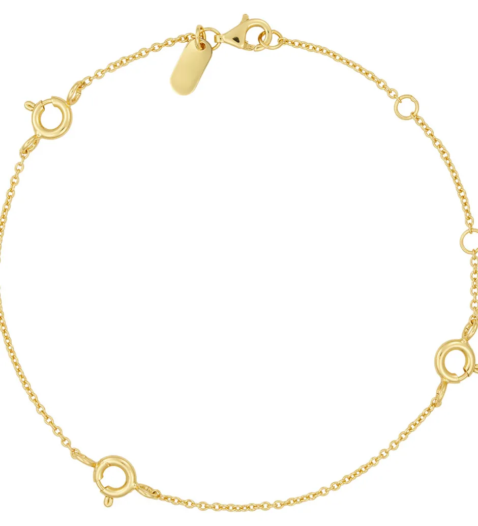Design Letters Armbånd - Ruth Anchor Charm Lock - 18k Guldbelagt