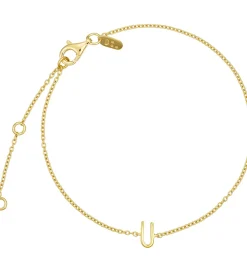 Design Letters Armbånd - U - 18K Guldbelagt