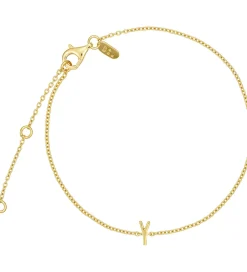 Smykker*Design Letters Armbånd - Y - 18K Guldbelagt