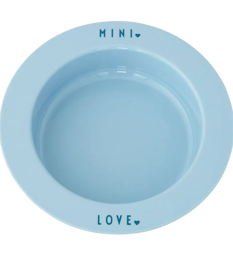 Design Letters Dyb Tallerken - Mini Favourite - Light Blue