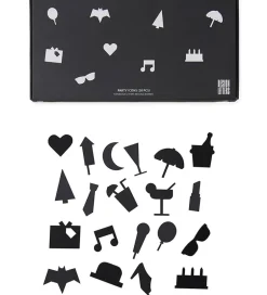 Bogstaver*Design Letters Ikoner - Fest - Sort