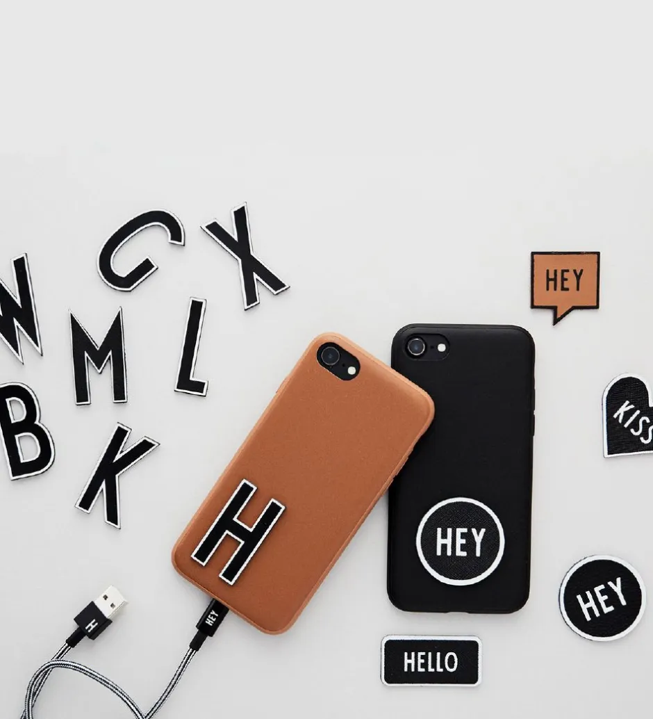 Design Letters Klistermærke - Mobil - U - 5cm - Black