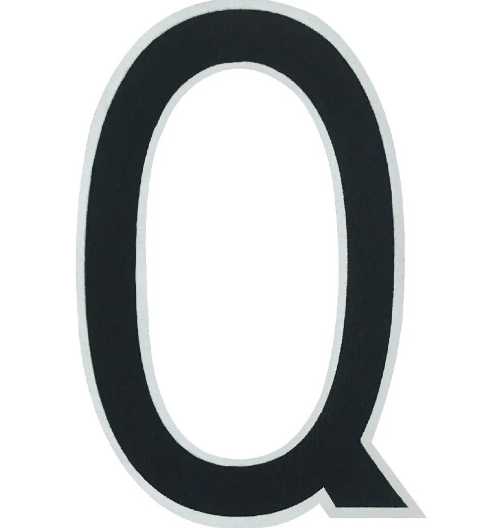 Design Letters Klistermærke - Mobil - Q - 5cm - Black