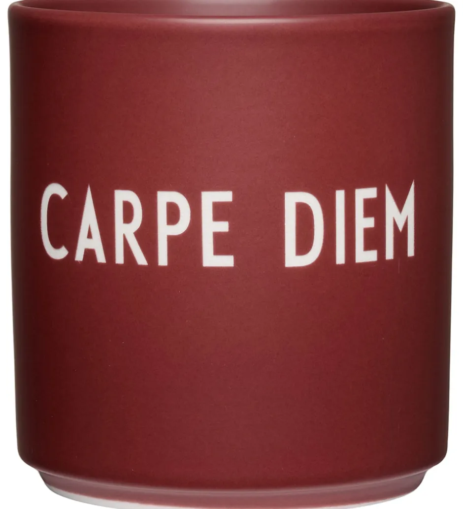 Spisetid|Kop Og Tudekop*Design Letters Kop - Mini - Carpe Diem - Syrrah Burgundy