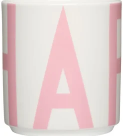 Spisetid|Kop Og Tudekop*Design Letters Kop - XL Vintage ABC - Happy - Creole Pink