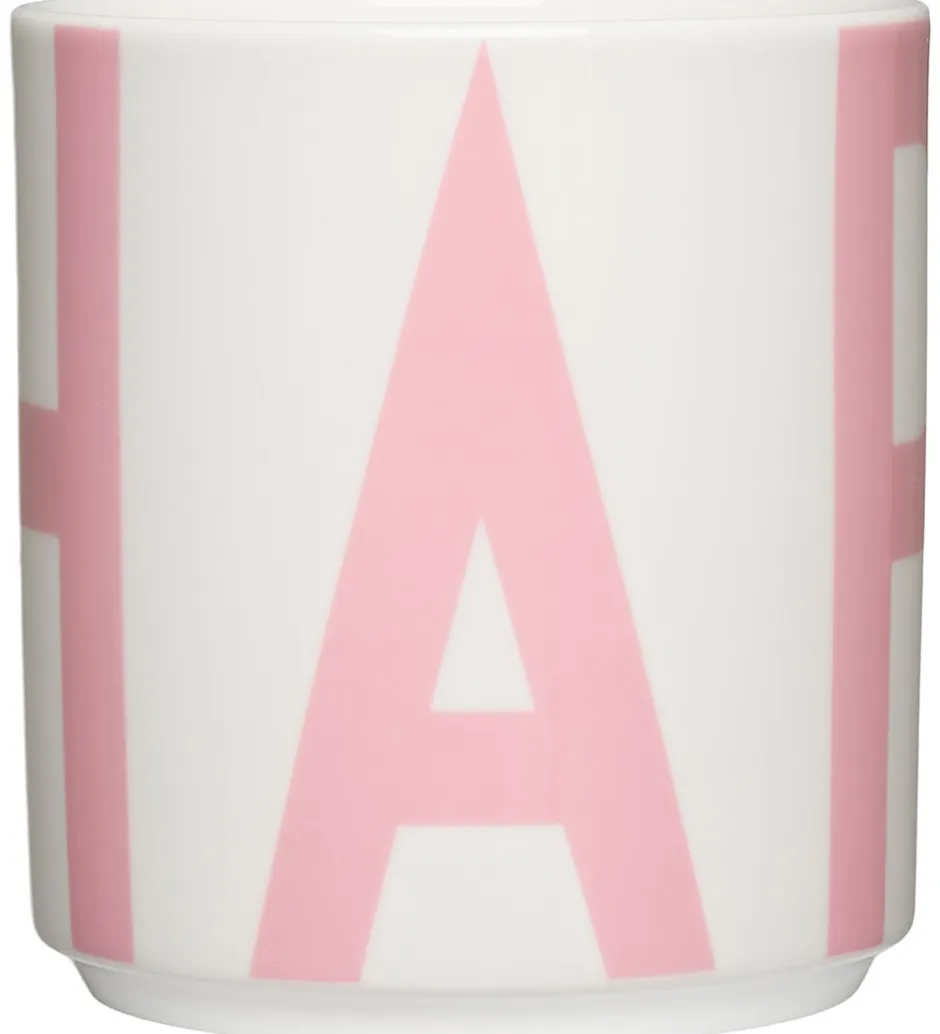 Spisetid|Kop Og Tudekop*Design Letters Kop - XL Vintage ABC - Happy - Creole Pink