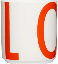Spisetid|Kop Og Tudekop*Design Letters Kop - XL Vintage ABC - Love - Cherry Tomato